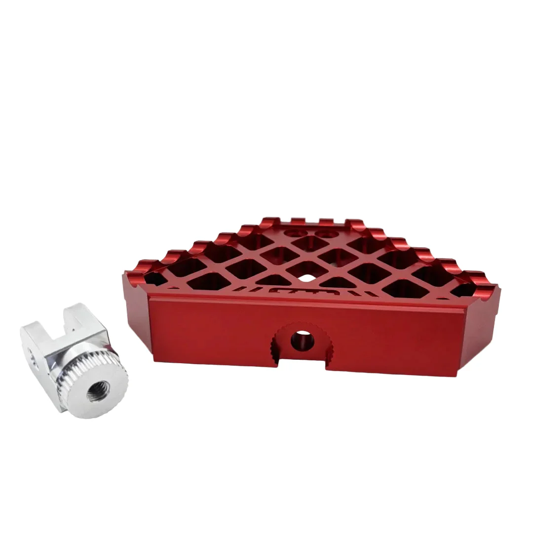 442 PARTS - Mini Floorboard ROUGE avec sliders - Toutes Harley-Davidson - Image 4