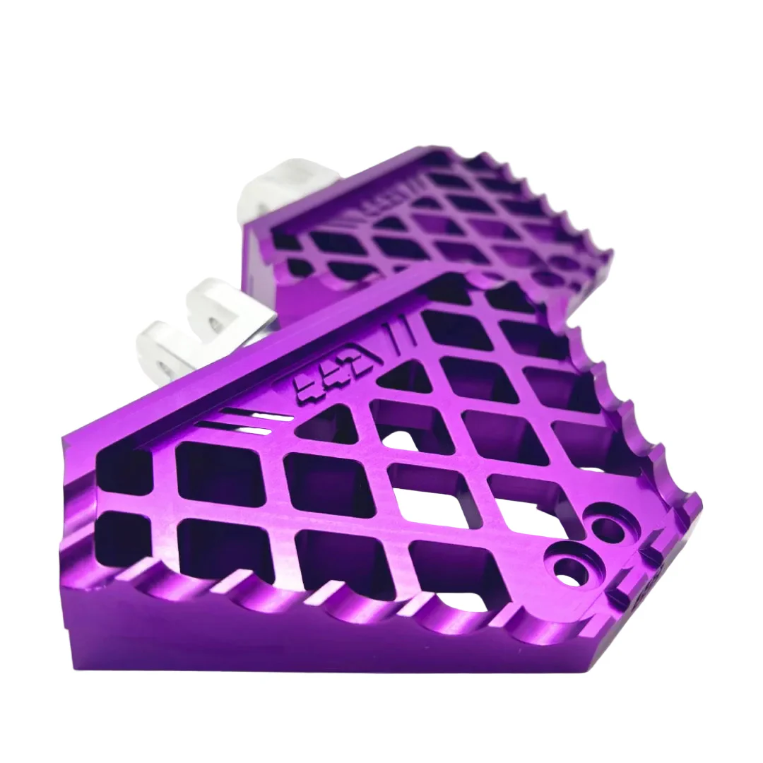 442 PARTS - Mini Floorboard VIOLET avec sliders - Toutes Harley-Davidson - Image 2
