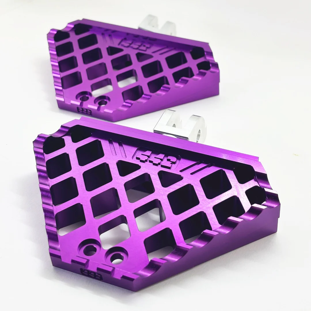 442 PARTS - Mini Floorboard VIOLET avec sliders - Toutes Harley-Davidson - Image 3