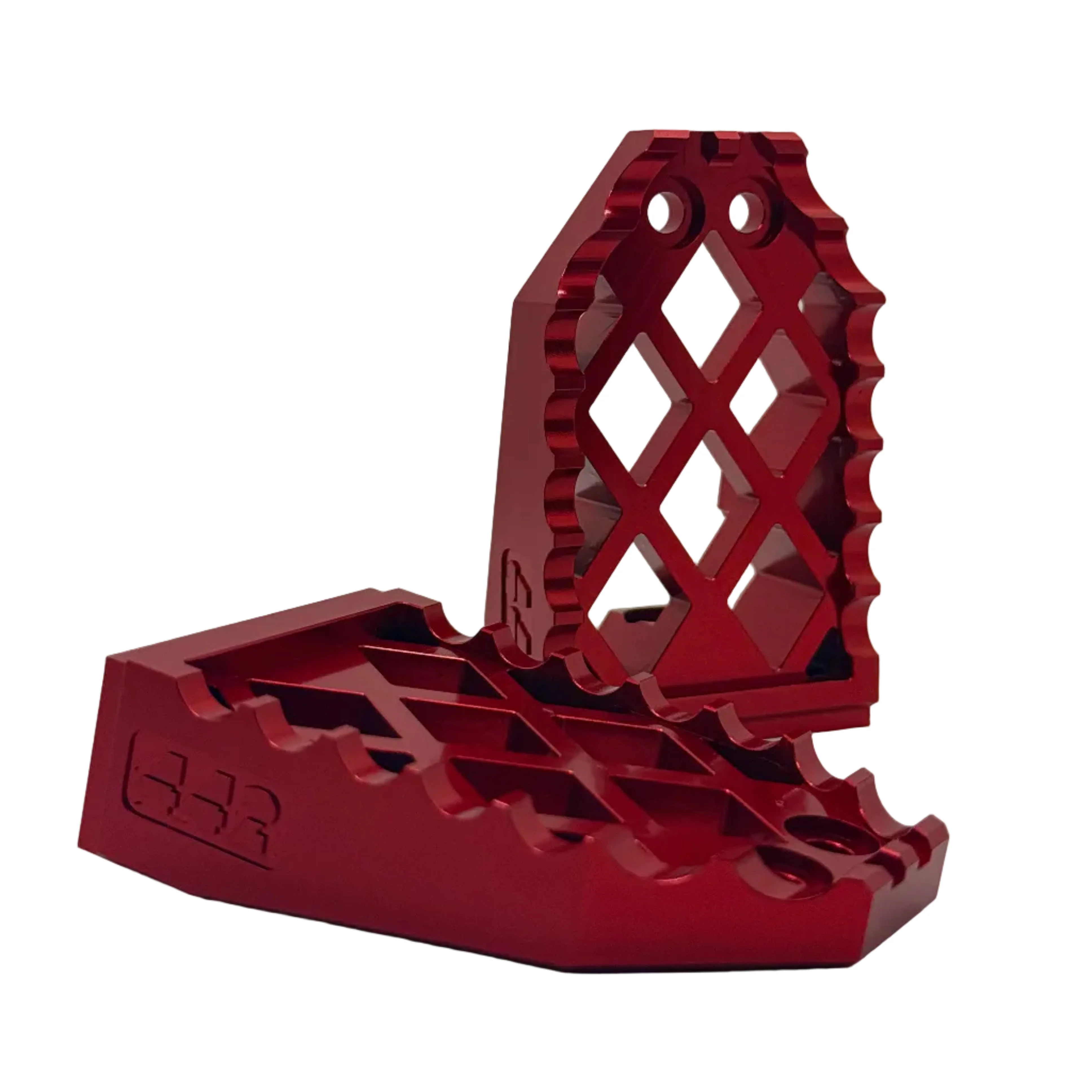 442 PARTS - Repose-pieds ROUGE avec sliders - Toutes Harley-Davidson - Image 3