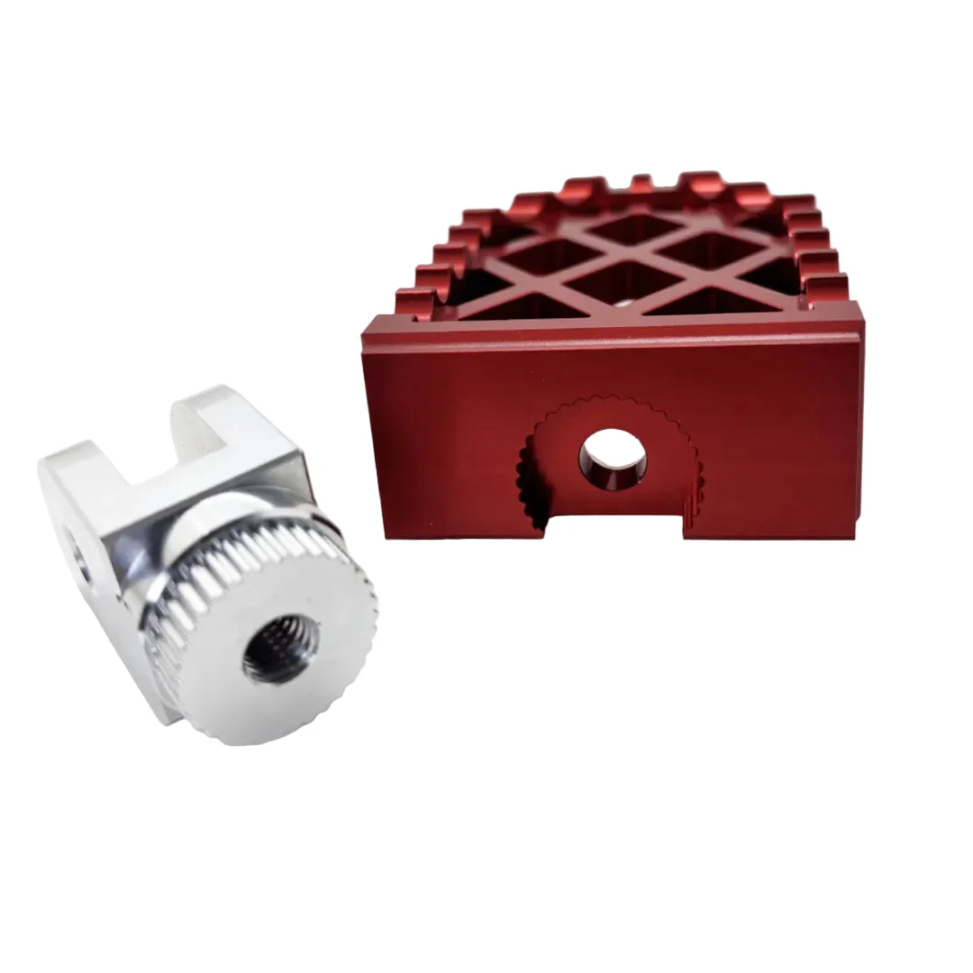 442 PARTS - Repose-pieds ROUGE avec sliders - Toutes Harley-Davidson - Image 5