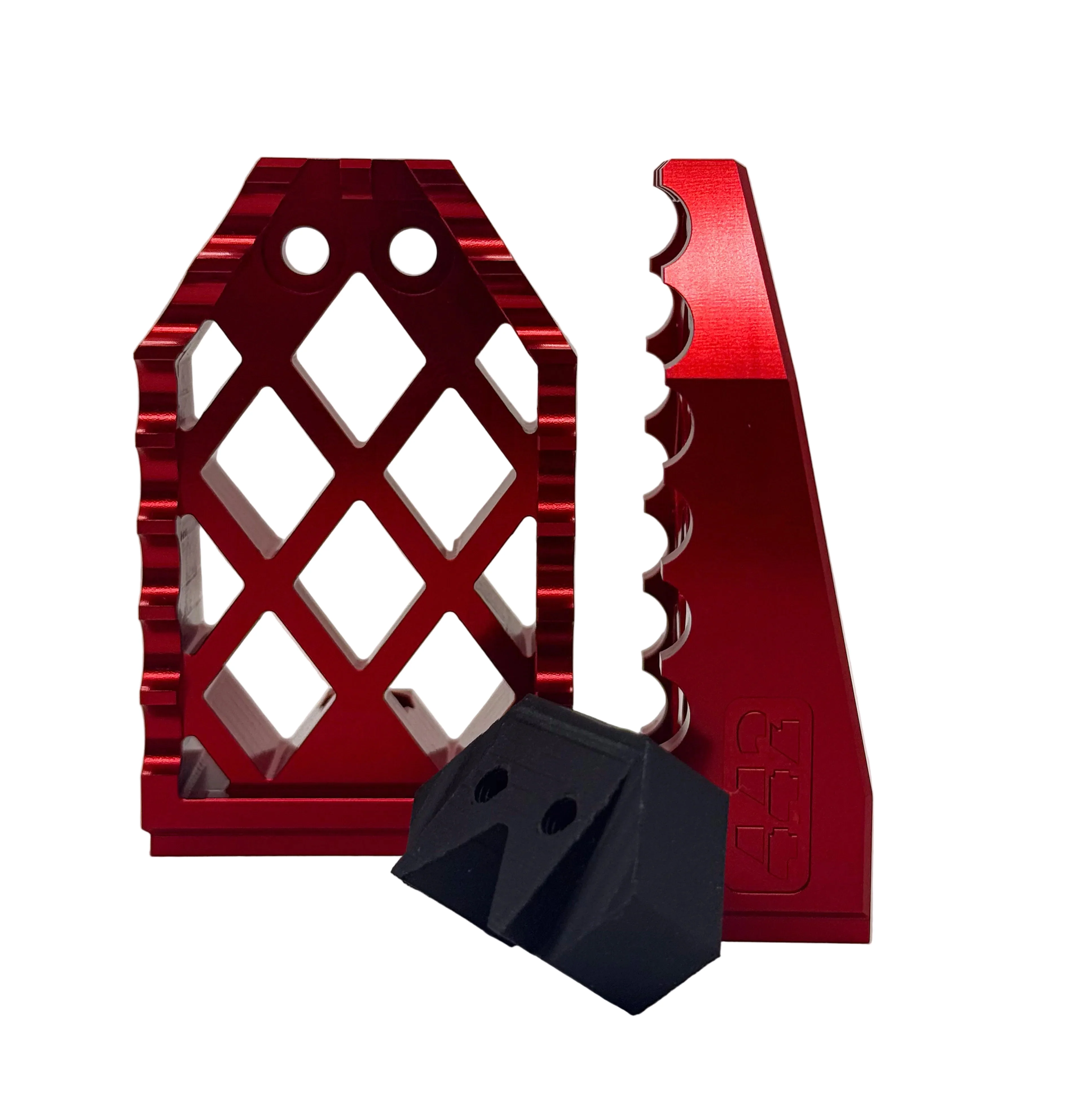 442 PARTS - Repose-pieds ROUGE avec sliders - Toutes Harley-Davidson - Image 7