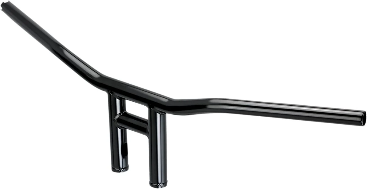 BILTWELL T-Bar Tyson 8 pouce droit - Noir / Chrome - Image 3
