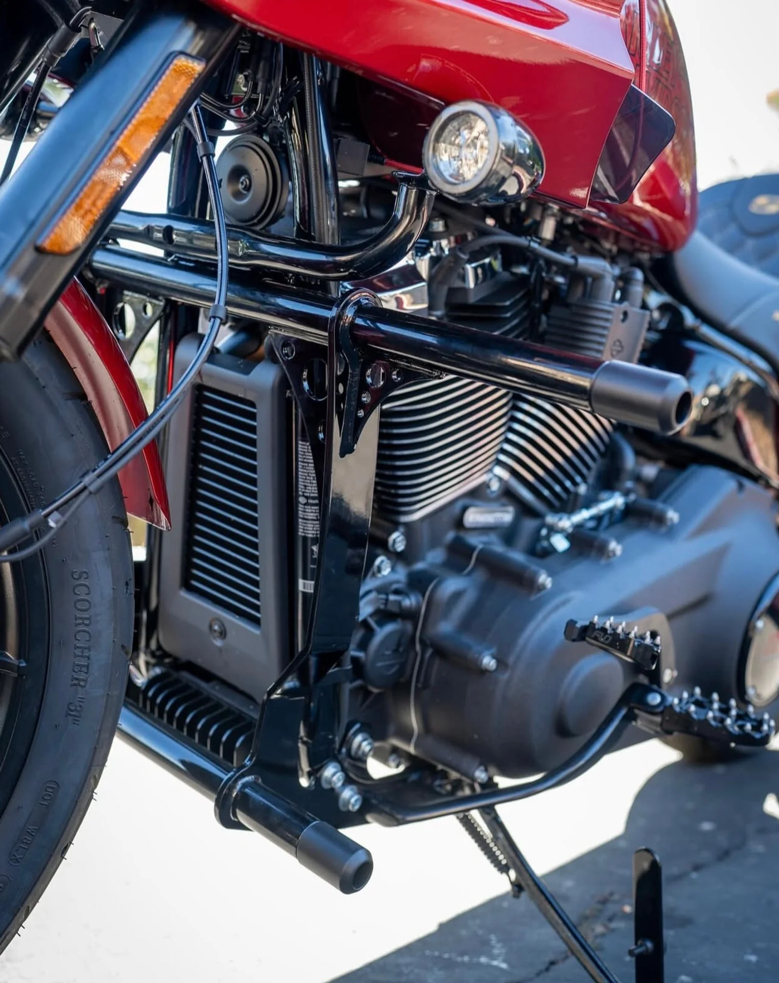 BUNG KING - Crash bar SOFTAIL M8 18-25 - Commandes avancées et médiane - Image 7