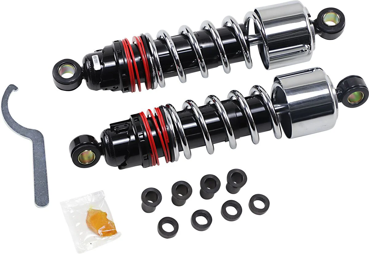 BURLY BRAND Amortisseurs Slammer Plus - Sportster 96-06 - 10.5" - Chrome