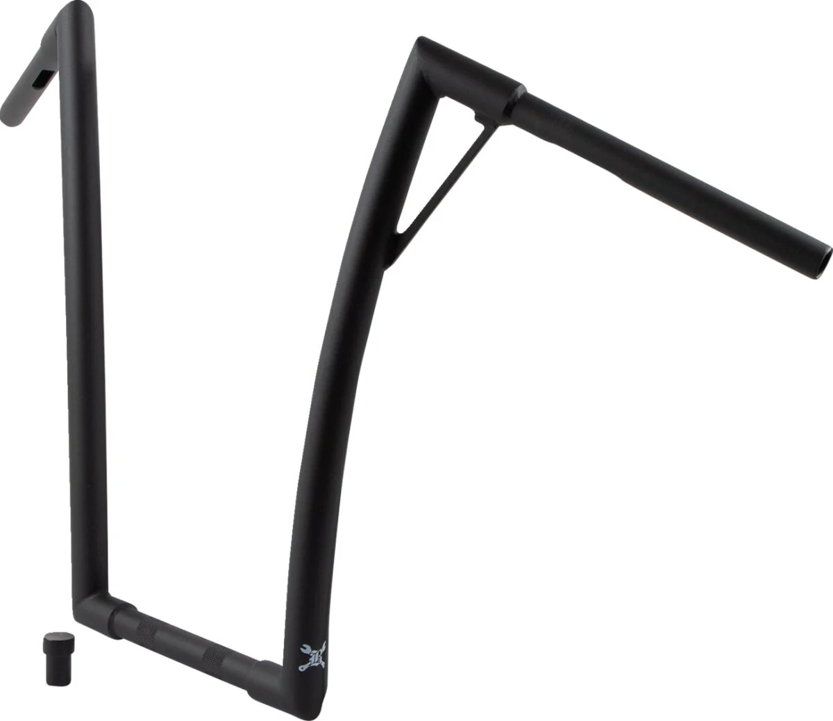 BURLY BRAND Guidon Louie - 19 pouces - noir mat - Image 2