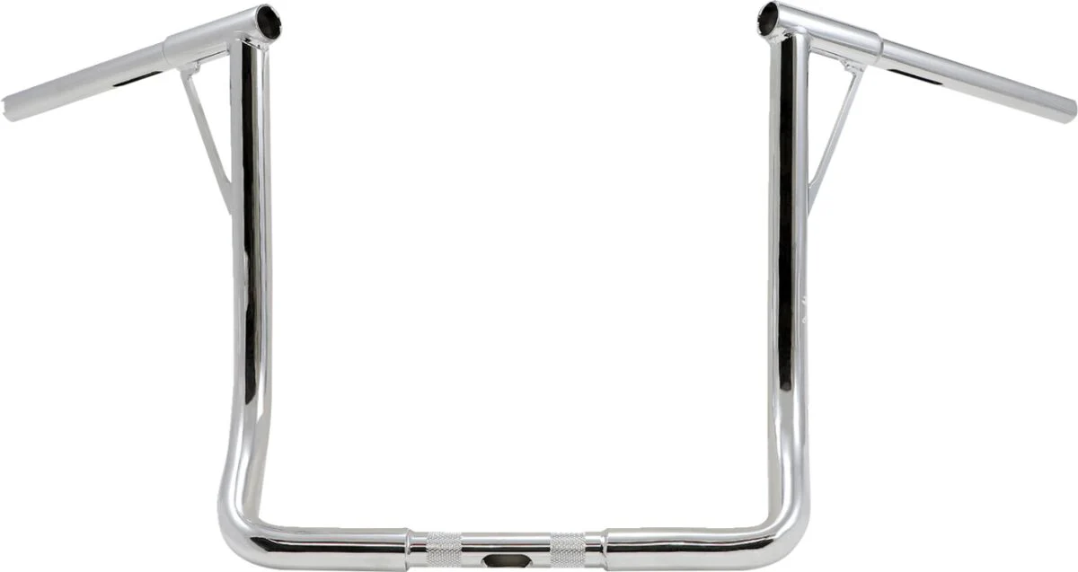 BURLY BRAND Guidon Louie Ape Hanger - 16 pouces - Chrome
