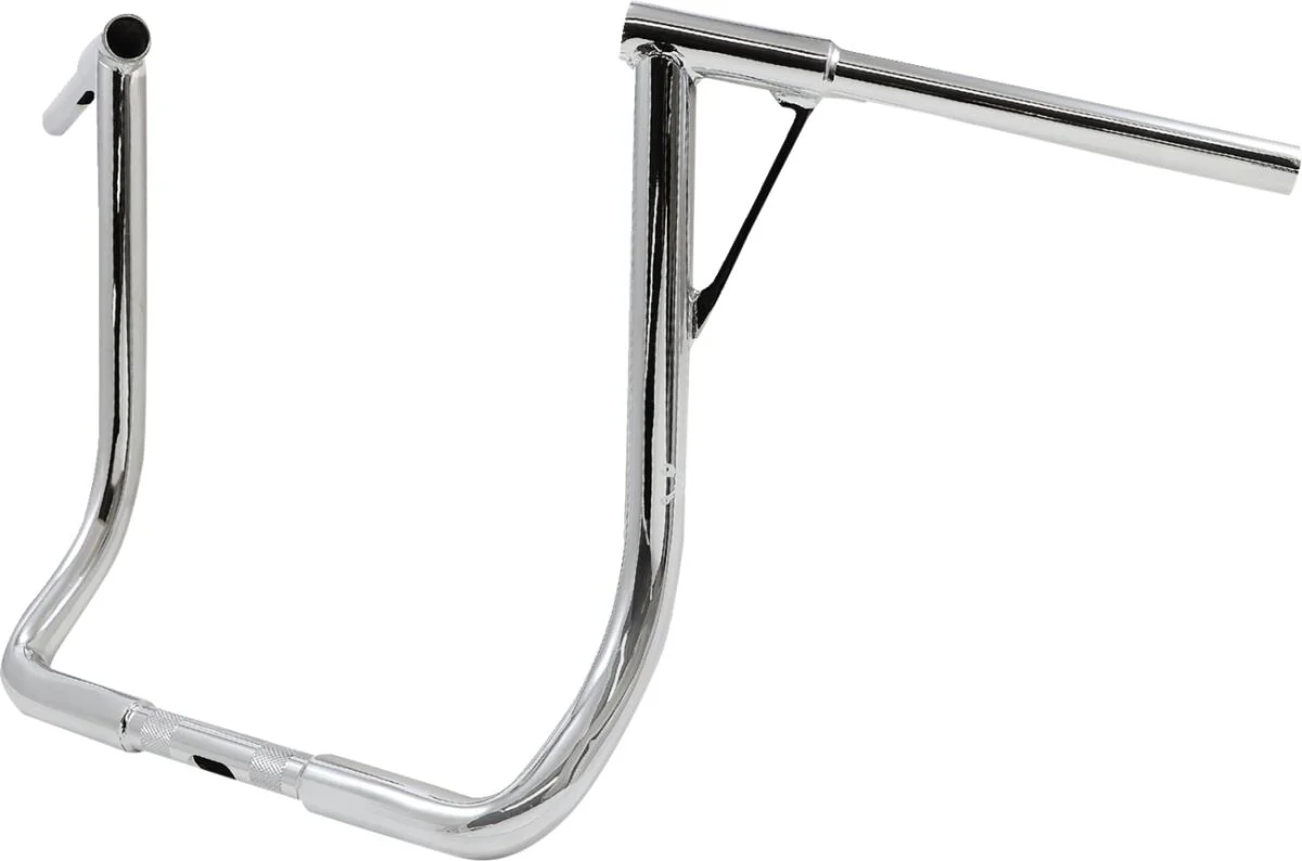 BURLY BRAND Guidon Louie Ape Hanger - 16 pouces - Chrome - Image 2