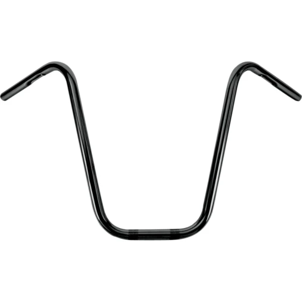 BURLY BRAND Guidon Ape Hanger Narrow - 12"/14"/16" - Noir / Chrome - Image 3