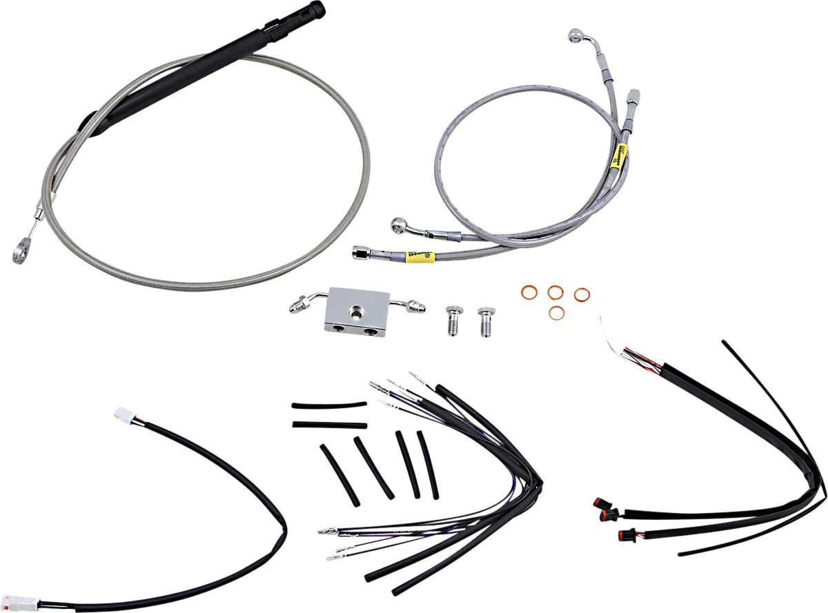 BURLY BRAND Kit câble - FLFB/S / FLHC/S 18-24 et FLSL 18-21 / FLDE 18-20 - 14/16/18 pouces - Ape Hanger