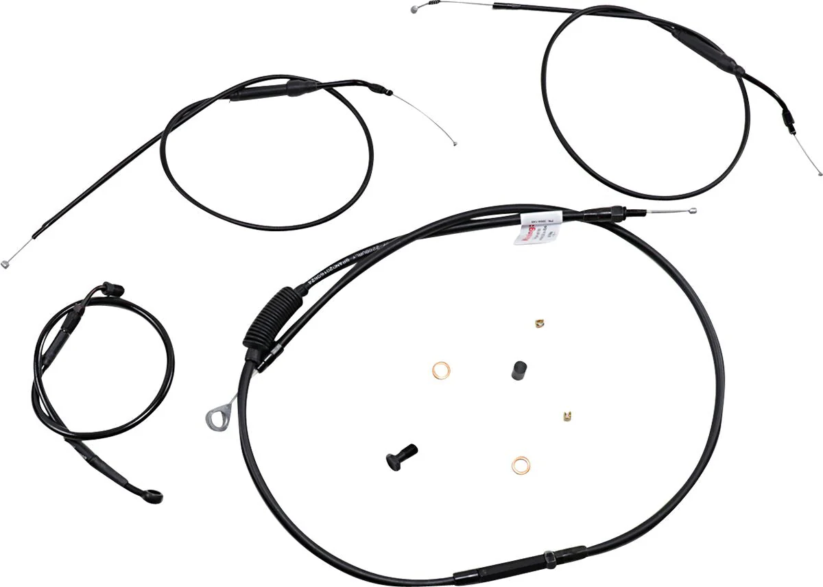 BURLY BRAND Kit câble de guidon - Sportster 14-22 double disque - 8 pouces