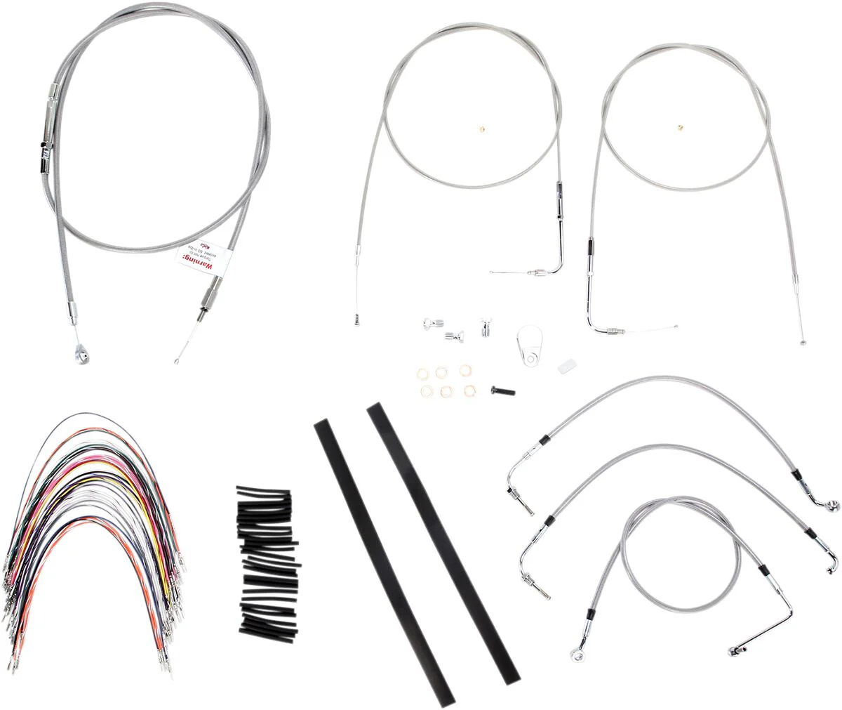 BURLY BRAND Kit complet câble - Road king et road glide 2007 - 14 pouces - Ape Hanger