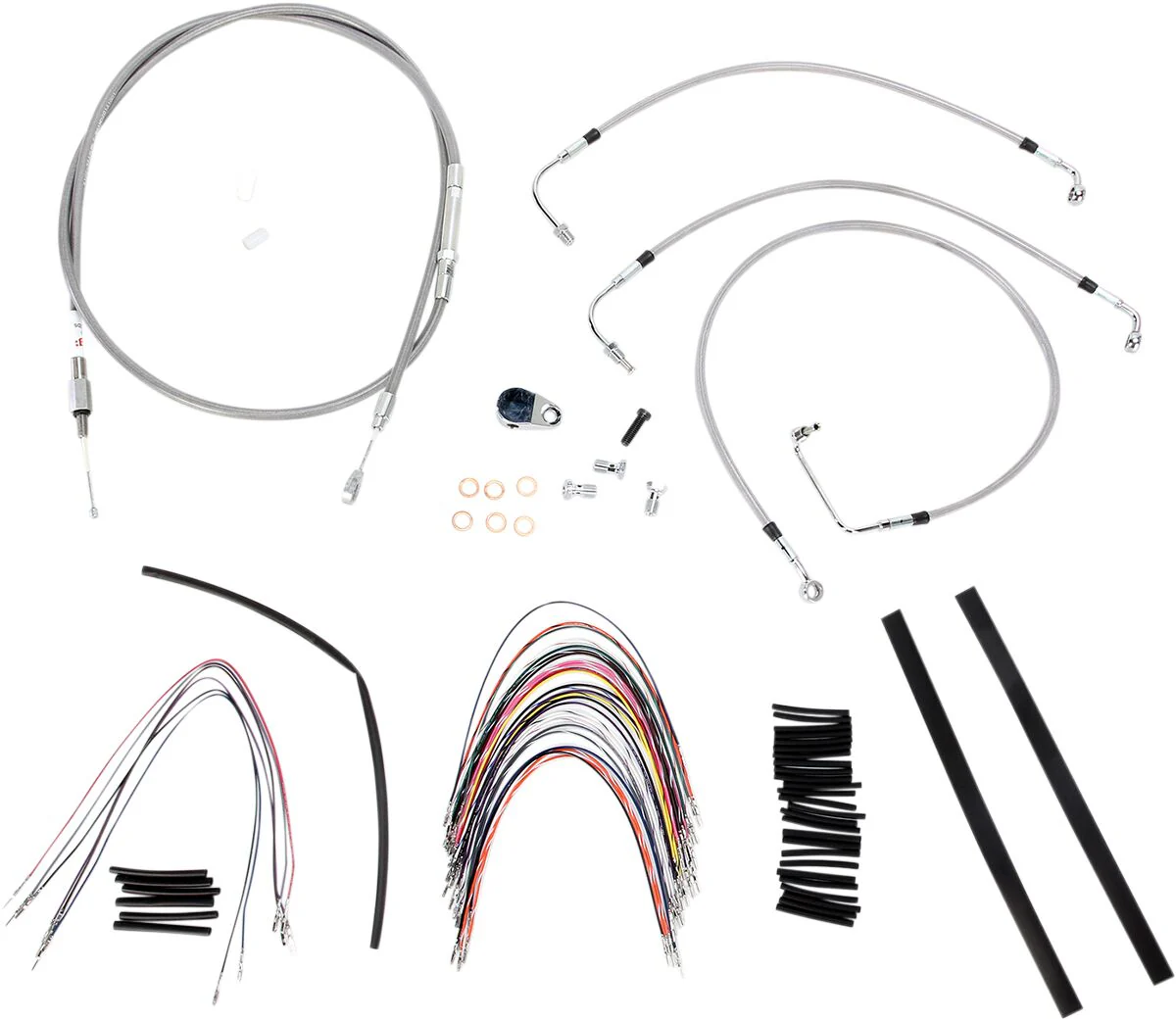 BURLY BRAND Kit complet câble - Road king et Road glide 08-13 - 14 pouces - Ape Hanger