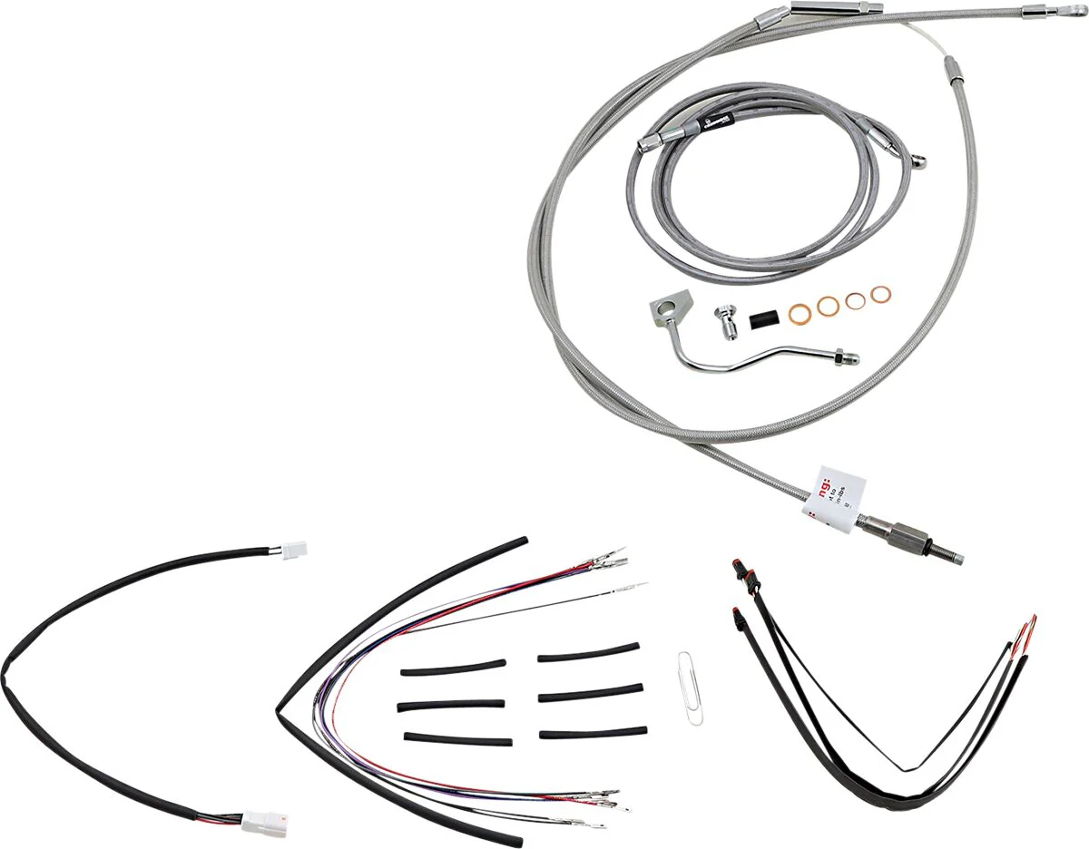 BURLY BRAND Kit complet câble - Road king 14-16 - 14/16 pouces - Ape Hanger