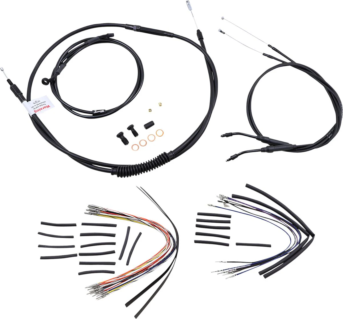 BURLY BRAND Kit Complet de Câbles - FXD 06 - 14 pouces - Ape hanger - Image 2