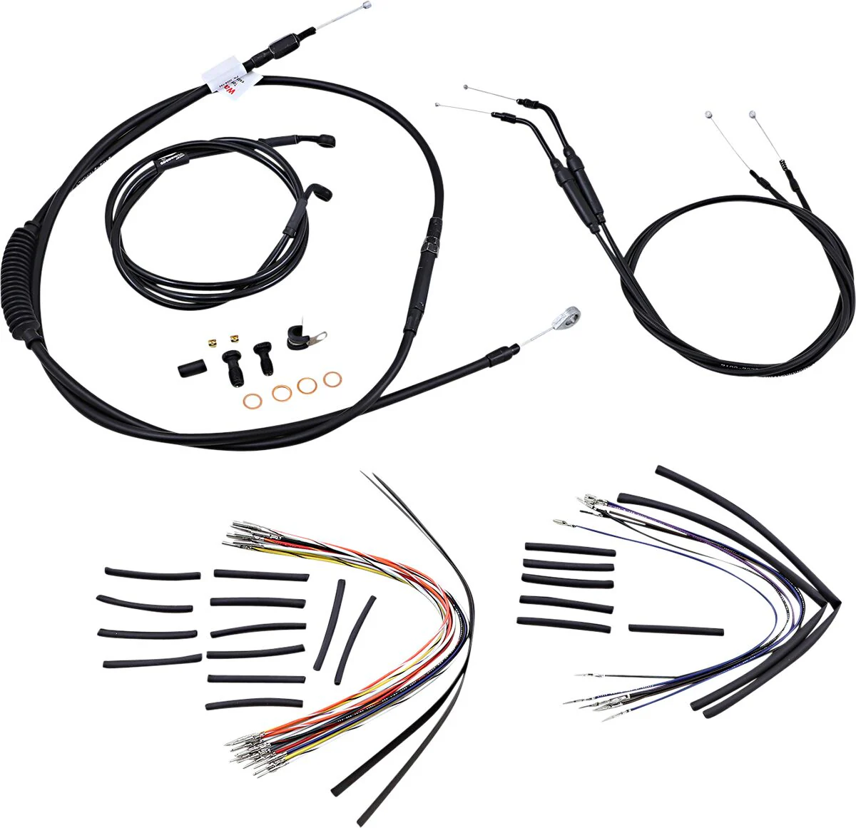 BURLY BRAND Kit Complet de Câbles - FXDWG 06 - 12/16 pouces - Ape Hanger