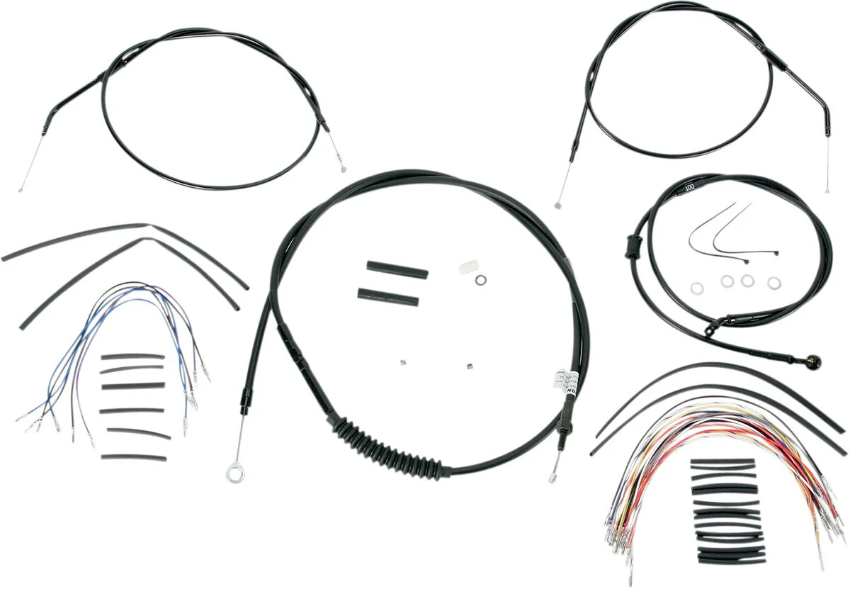 BURLY BRAND Kit Complet de Câbles - Sportster 07-13 - 12/14/16 pouces