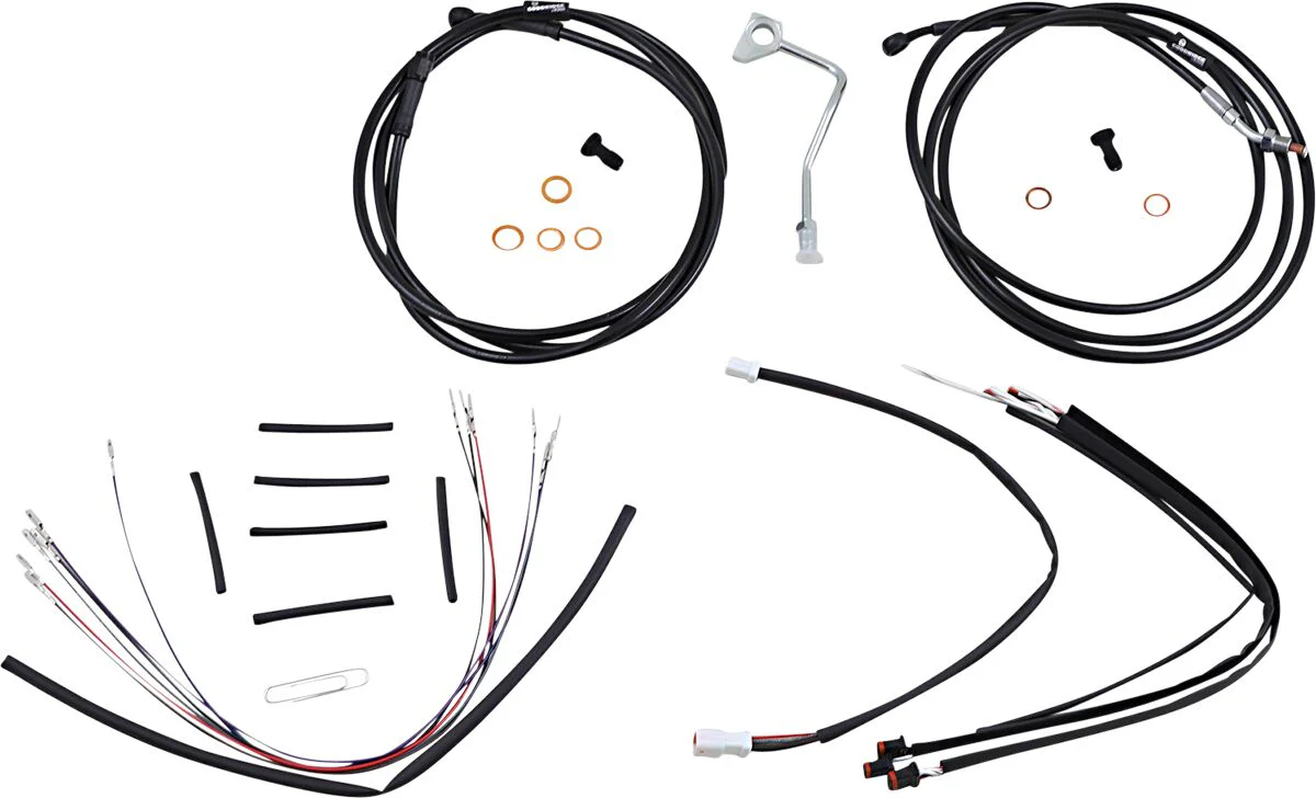 BURLY BRAND Kit Complet de Câbles - Road glide 15-16 - 14/16 pouces - Ape Hanger
