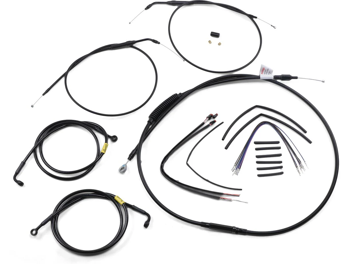 BURLY BRAND Kit Complet de Câbles FXDF 12-17 / FXDL 14-17 - 14 pouces - Ape Hanger