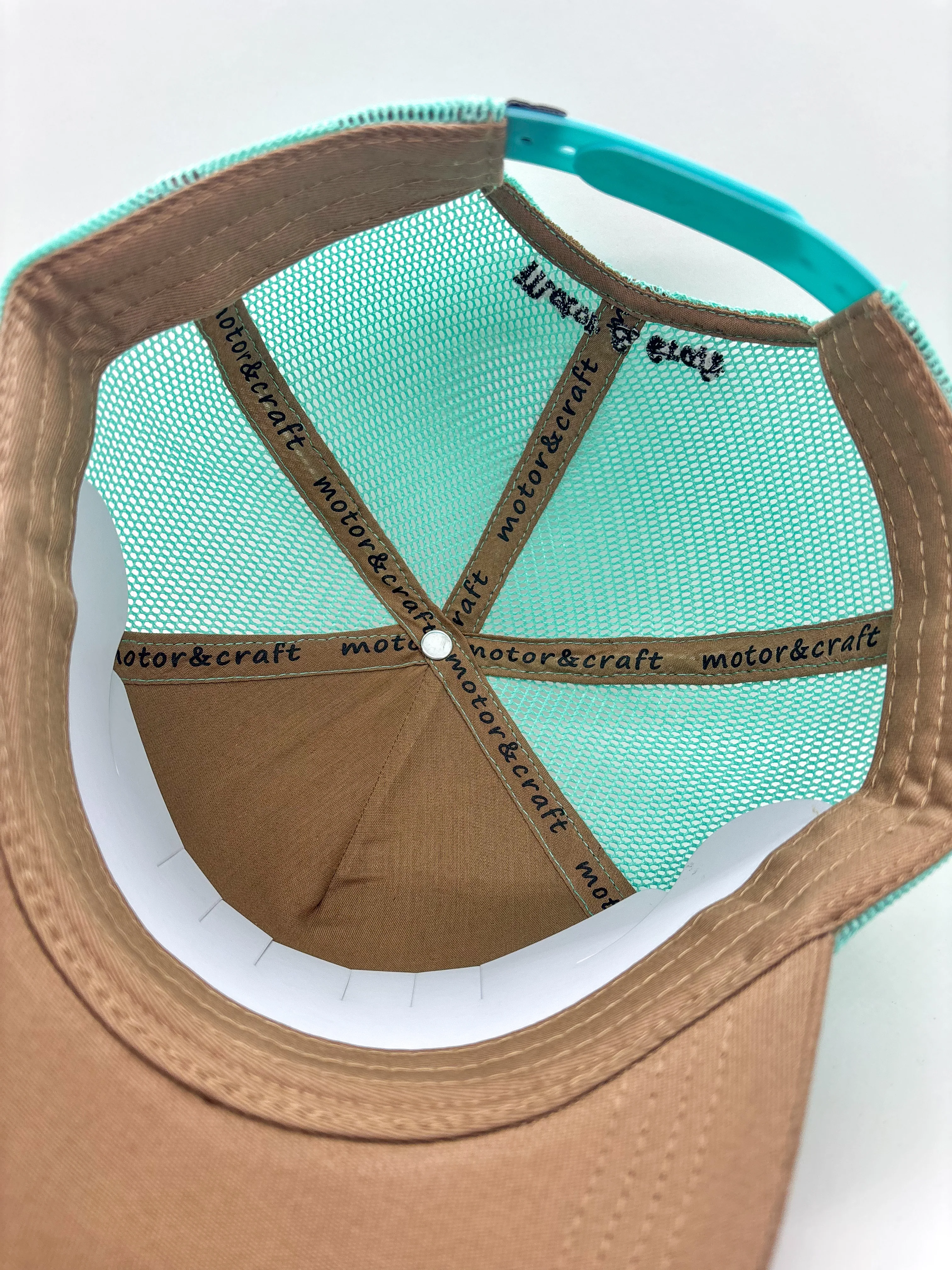 CASQUETTE TRUCKER TURQUOISE 442 Motor & Craft - Image 4