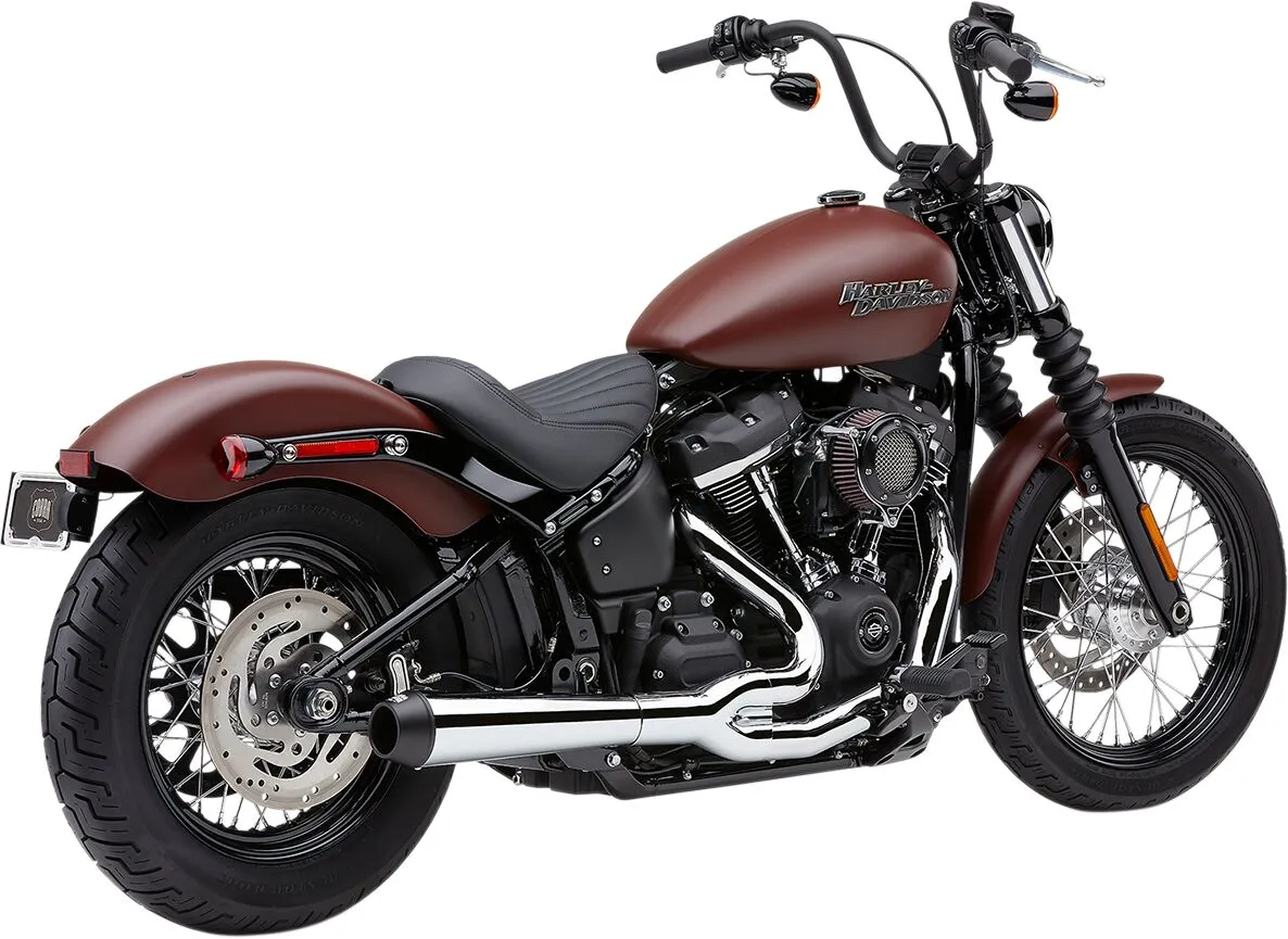 COBRA - Echappement El Diablo 2 en 1 -DELUXE / SLIM / STREET BOB / LOW RIDER S-ST / STANDARD 18+ - Noir ou chrome