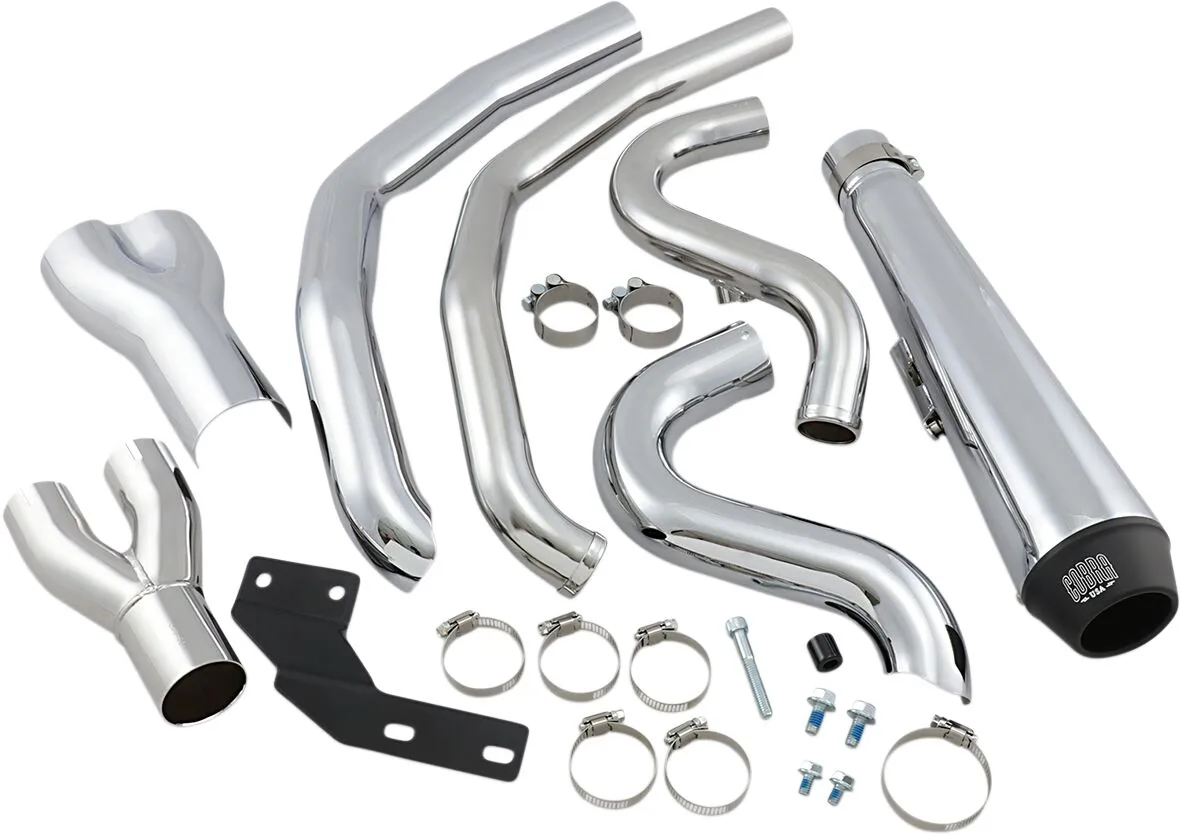 COBRA - Echappement El Diablo 2 en 1 - Softail 12-17 - Noir ou chrome