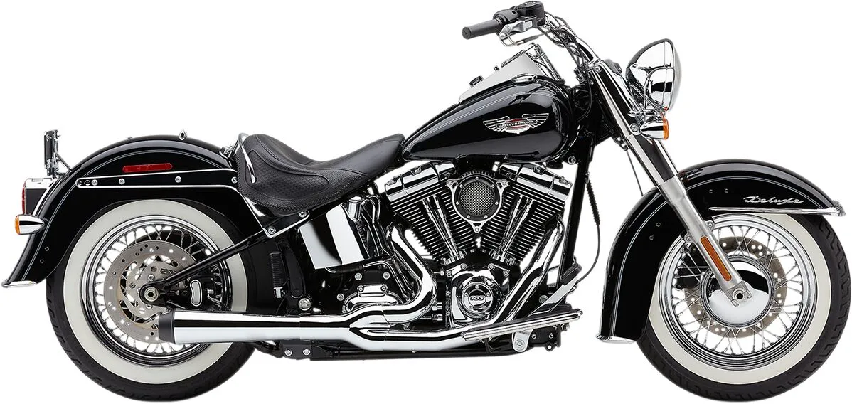 COBRA - Echappement El Diablo 2 en 1 - Softail 12-17 - Noir ou chrome - Image 2