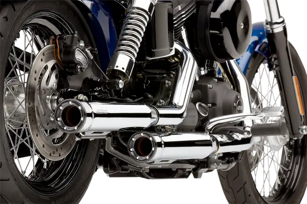 COBRA - Echappement Slip-On Race-pro tips - Dyna 99-17 - Chrome ou noir - Image 3