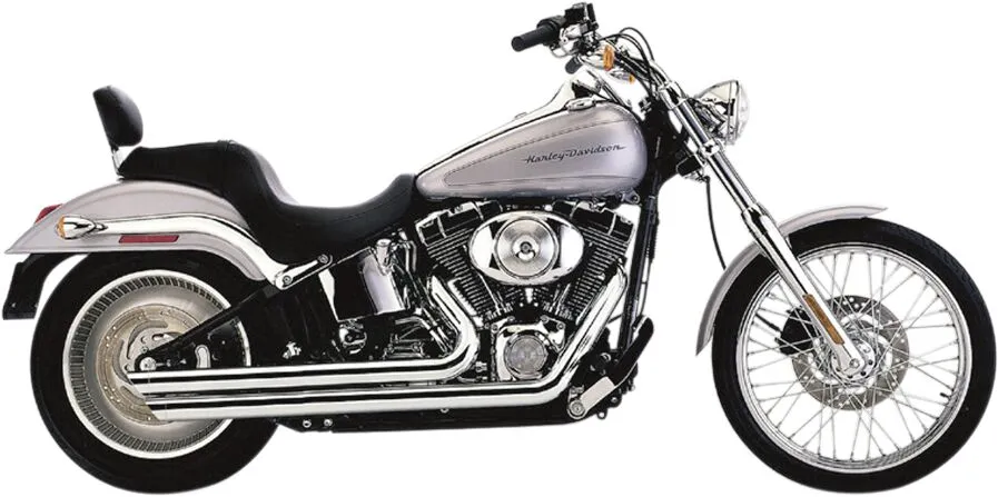 COBRA - Echappement Speedster slashdown - Softail 12-17 - Noir ou chrome - Image 2