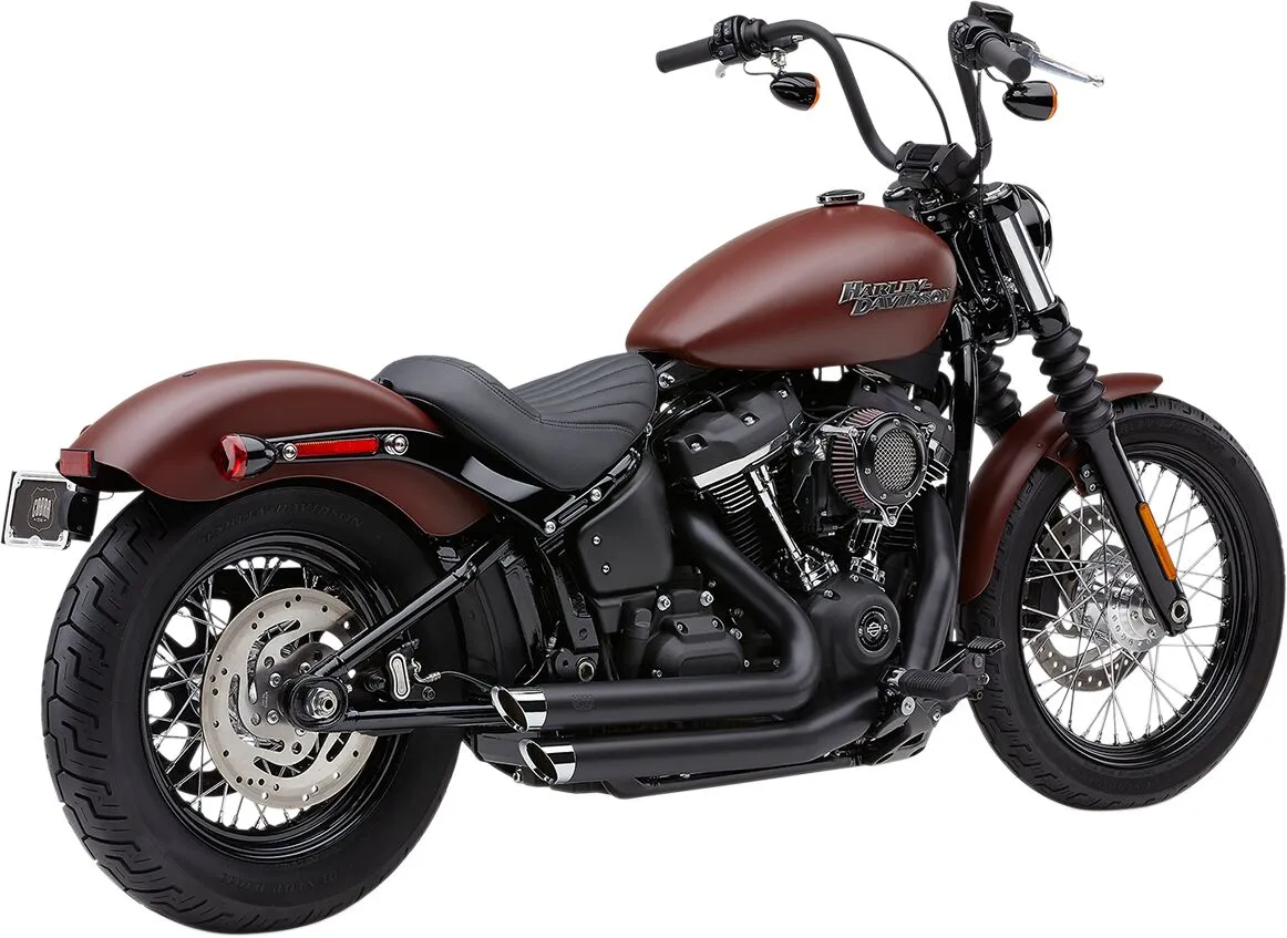 COBRA - Echappement Speedster slashdown - Softail 18+ - Noir ou chrome - Image 2
