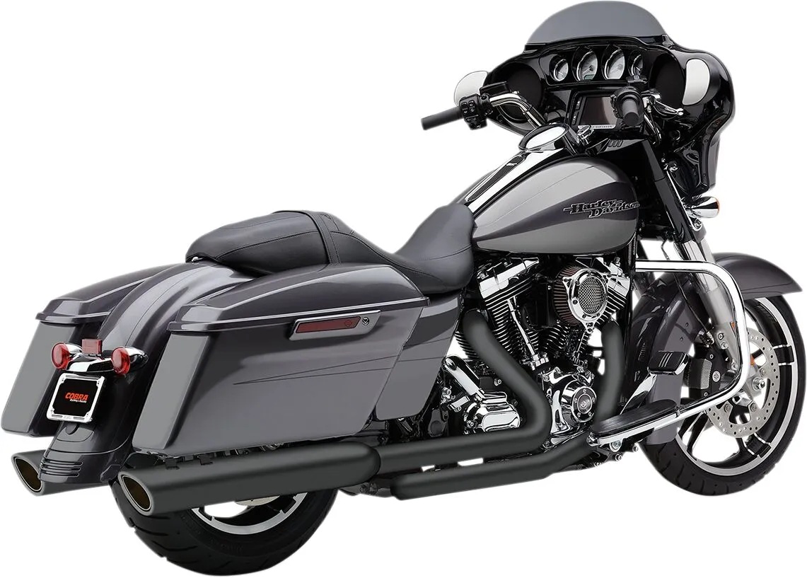 COBRA - Silencieux 909 Scalloped Slip-on 4" - Touring 99-16 - Noir ou chrome