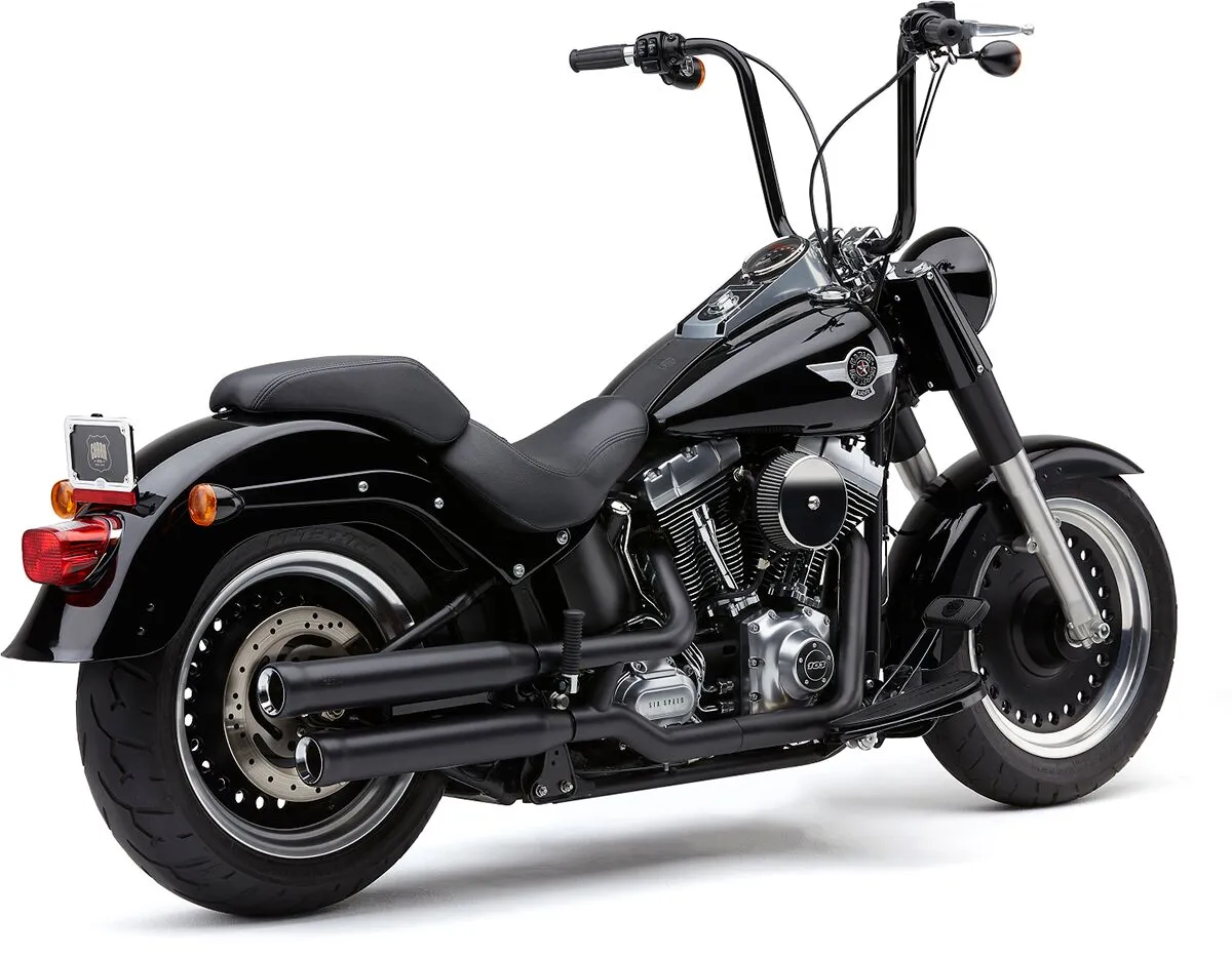 COBRA - Silencieux NH séries - Softail Fat Boy 07-17 - Noir ou chrome - Image 2