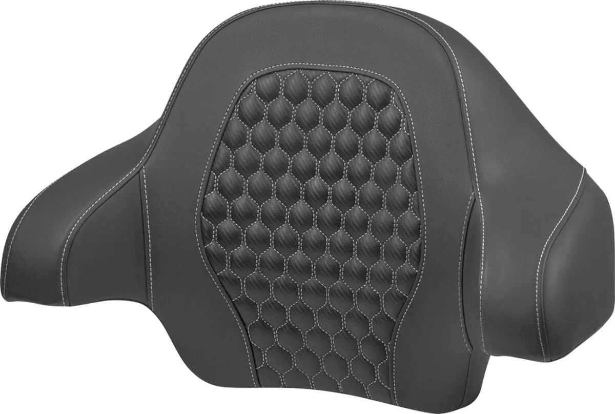 SADDLEMEN Dosseret Honeycomb - Tour Pack Touring 14+ - Surpiqures argent