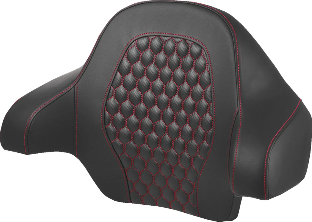 SADDLEMEN Dosseret  Honeycomb - Tour Pack Touring 14+ - Surpiqûres rouge