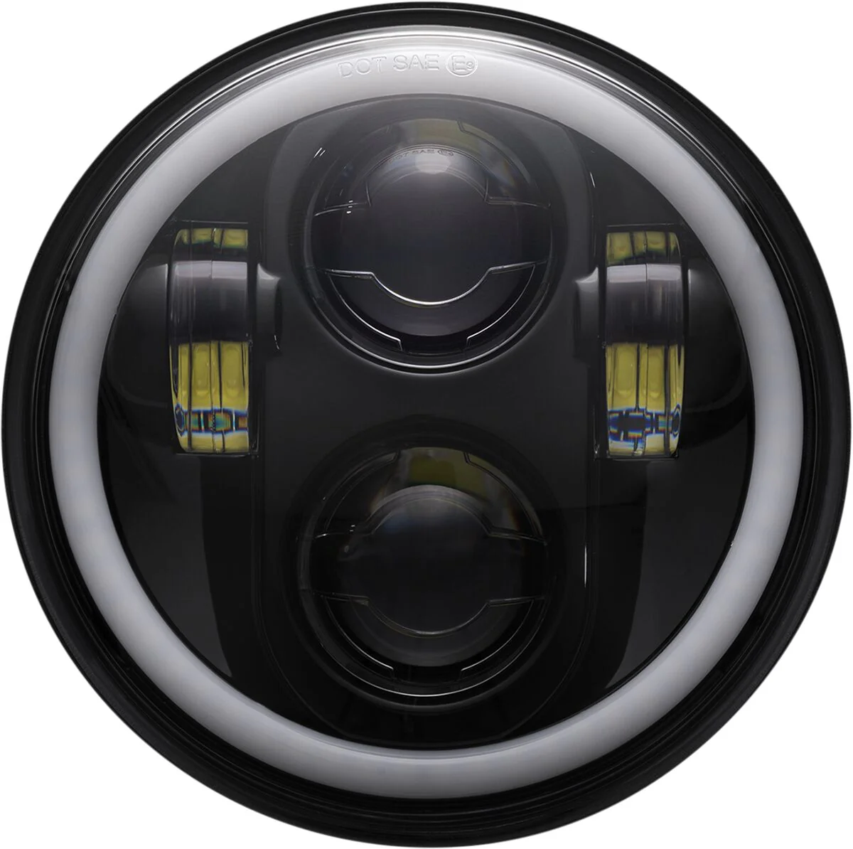 CUSTOM DYNAMICS Phare LED Halo 5-3/4" - Homologué - Noir
