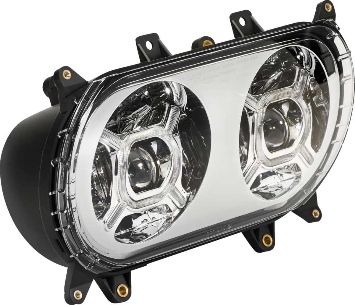 CUSTOM DYNAMICS Phare LED Double-X - Road glide 15+ - Chrome - Image 2