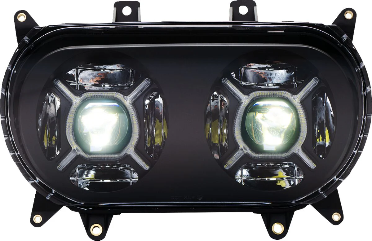 CUSTOM DYNAMICS Phare LED Double-X - Road glide 15+ - noir - Image 4