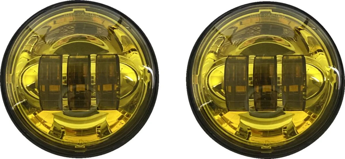 CUSTOM DYNAMICS Optique phares 4.5" jaune - Touring 08+