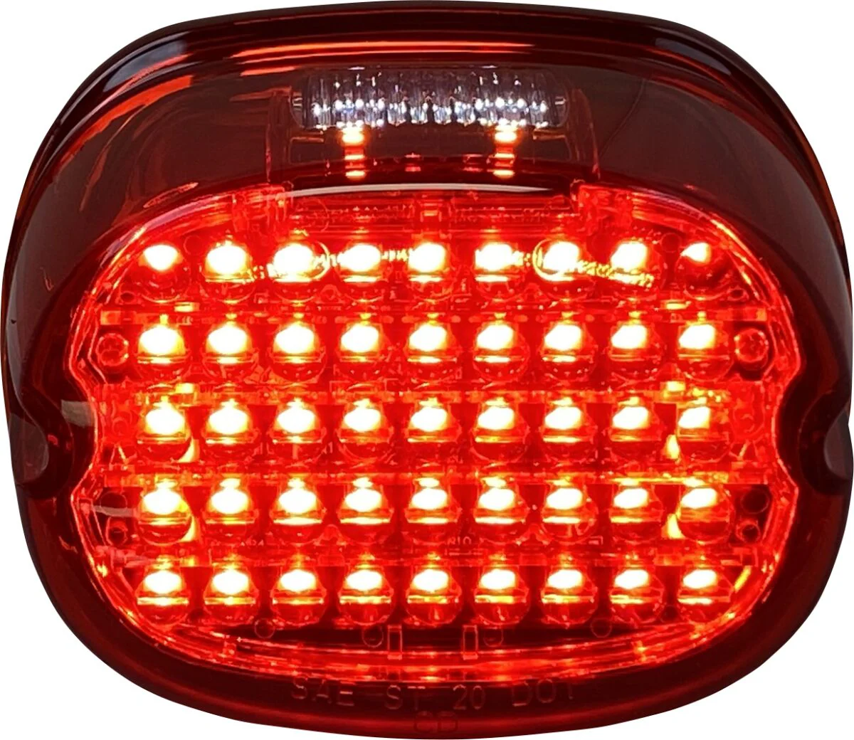 CUSTOM DYNAMICS Feu arrière low-profile à LED - avec éclairage de plaque - rouge