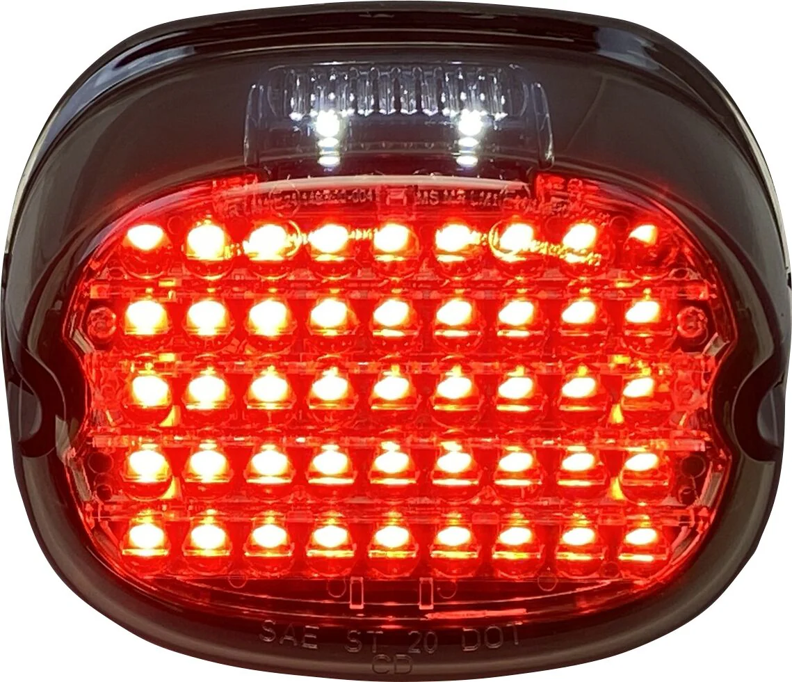CUSTOM DYNAMICS Feu arrière low-profile à LED - avec éclairage de plaque - noir