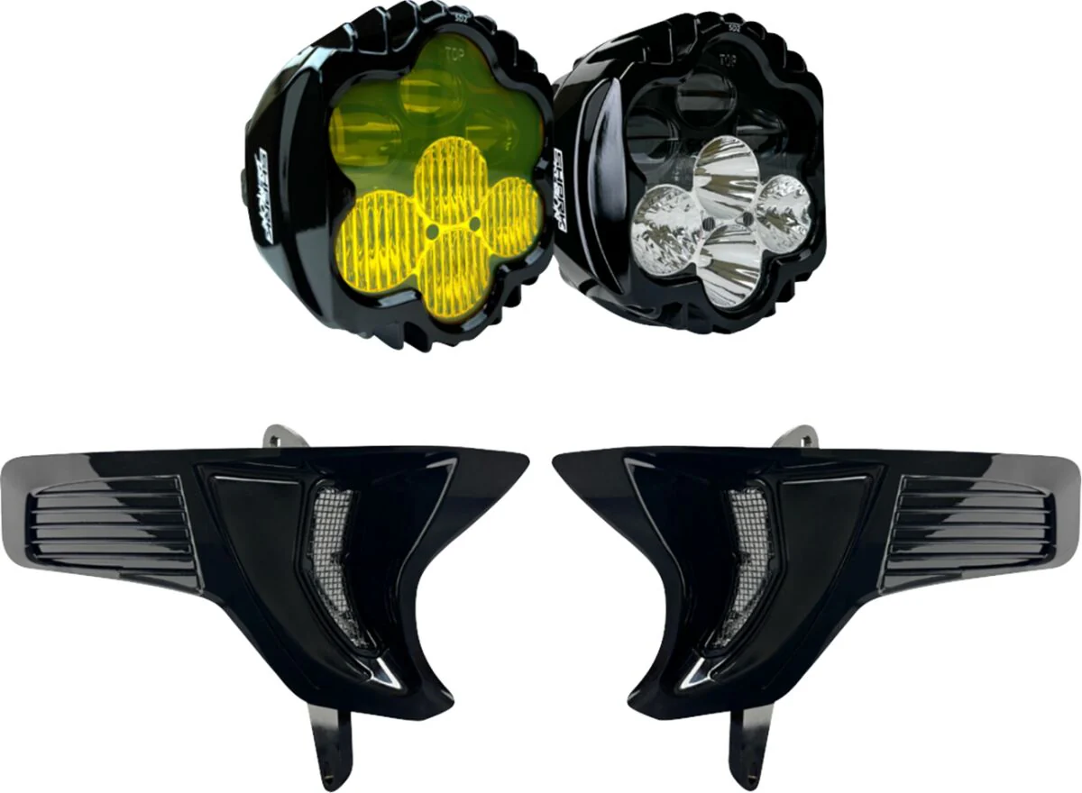 CUSTOM DYNAMICS Kit combo phare & antibrouillard Shark Demon 2 - Road glide 23+