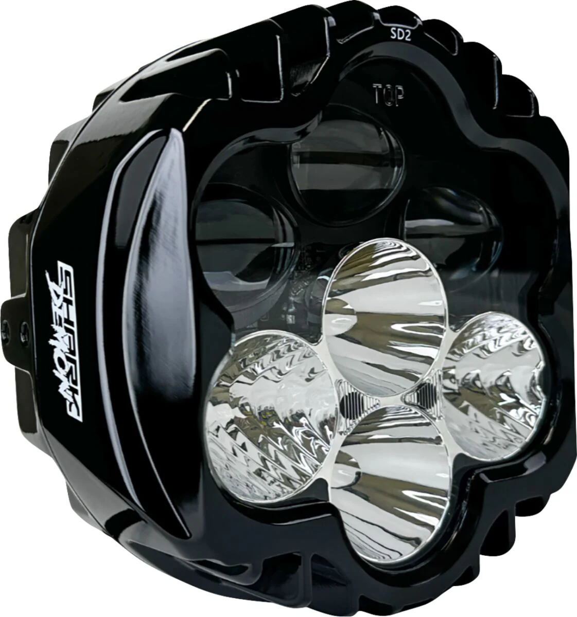 CUSTOM DYNAMICS Phare à LED - Dyna / Sporster / Softail - Avec support de phare 3/4 - Image 2