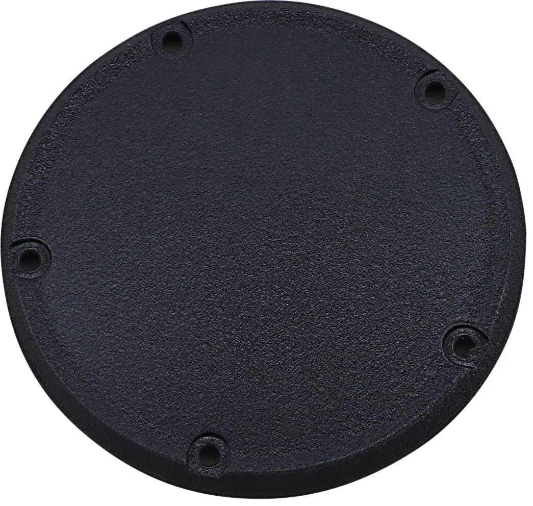 DRAG SPECILTIES - Derby cover Softail M8 - Noir/Chrome/Noir satin/Noir wrinkle - Image 4