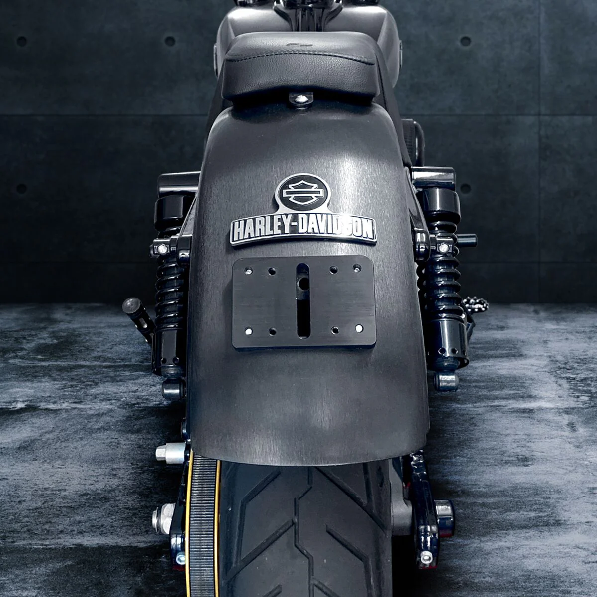 HEINZ BIKES Adaptateurs plaque d'immatriculation - Softail M8 - Noir - Image 3