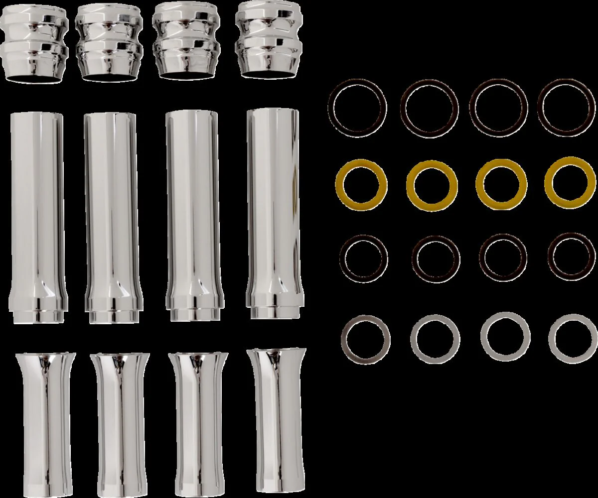 ARLEN NESS Kit de caches tubes de tiges de culbuteurs Chrome - Twin Cam 99-17