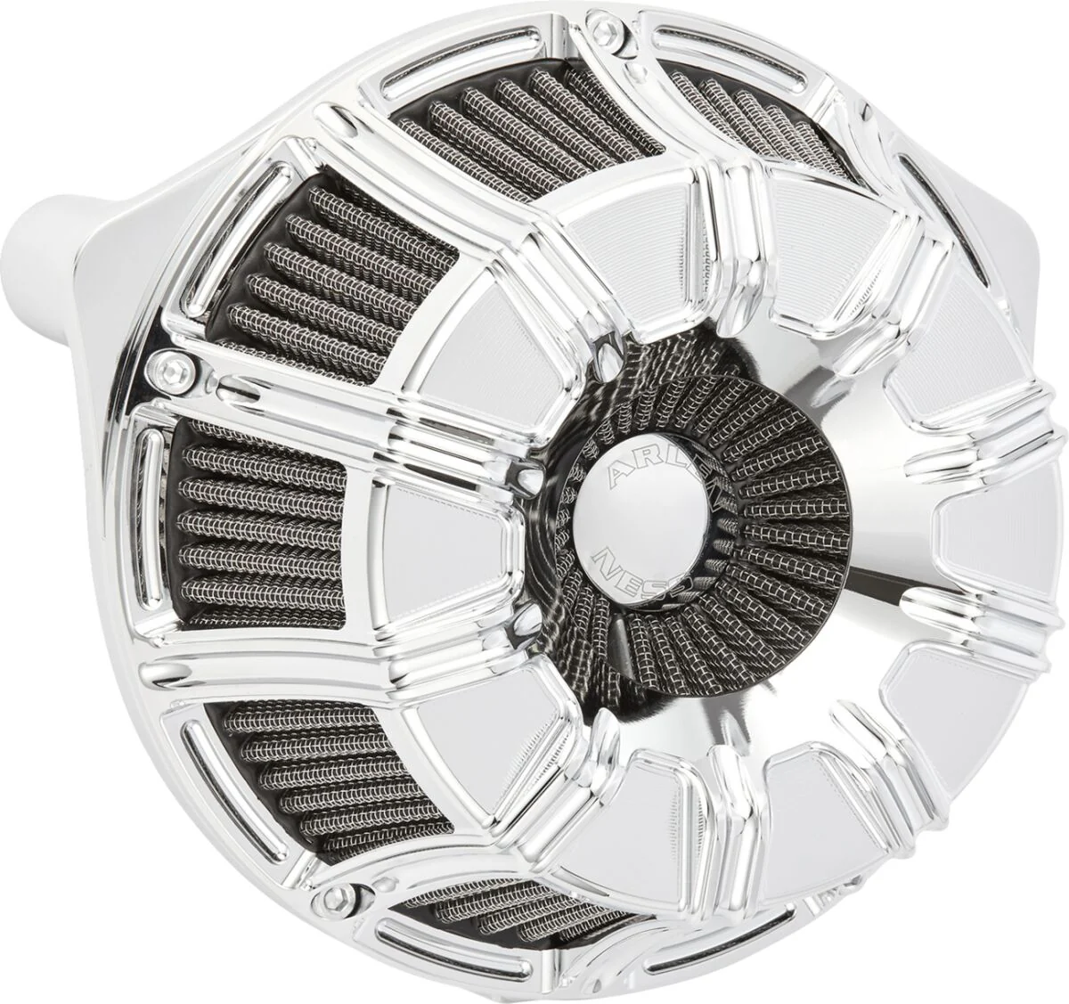 ARLEN NESS Filtre à air série Inverted Chrome - Softail/Touring 25+ (FLHX-FLTRX 24+ VVT 23+)