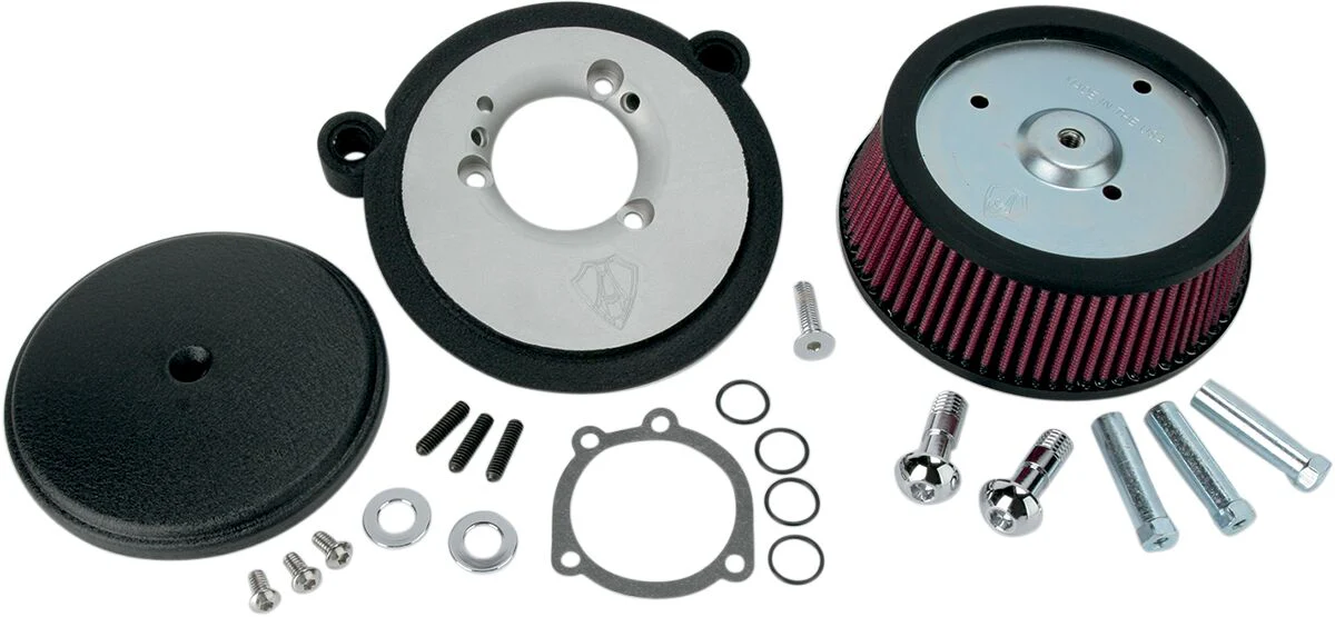 ARLEN NESS Filtre à air Big Sucker™ Stage 1 Smooth Noir - Carburateur CV - Big twin 92-99 - Image 2