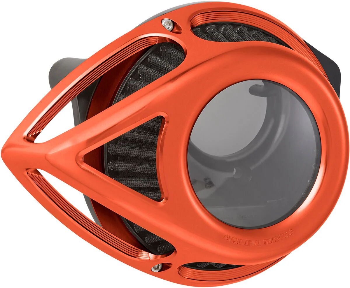 ARLEN NESS Filtre à air Clear Tear Orange - Dyna/Softail/Touring 08-17 (Accélérateur électronique)