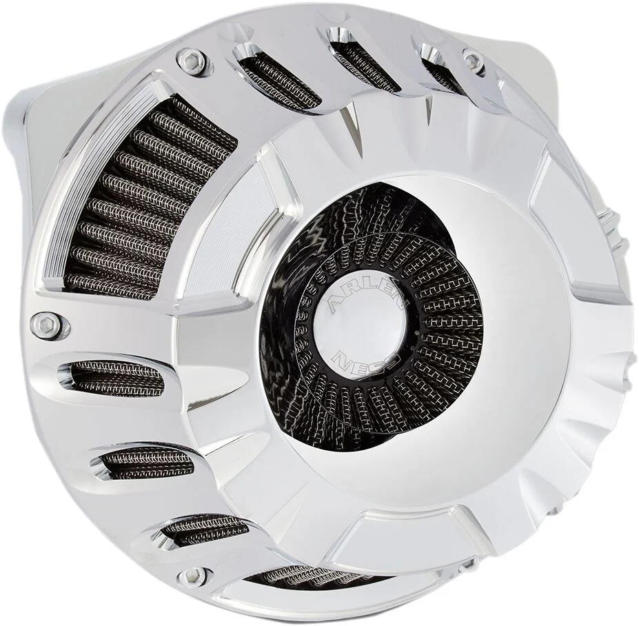 ARLEN NESS Filtre à air Deep Cut Inverted Series Chrome - Softail 18-24 / Touring 17-24 (Hors VVT)