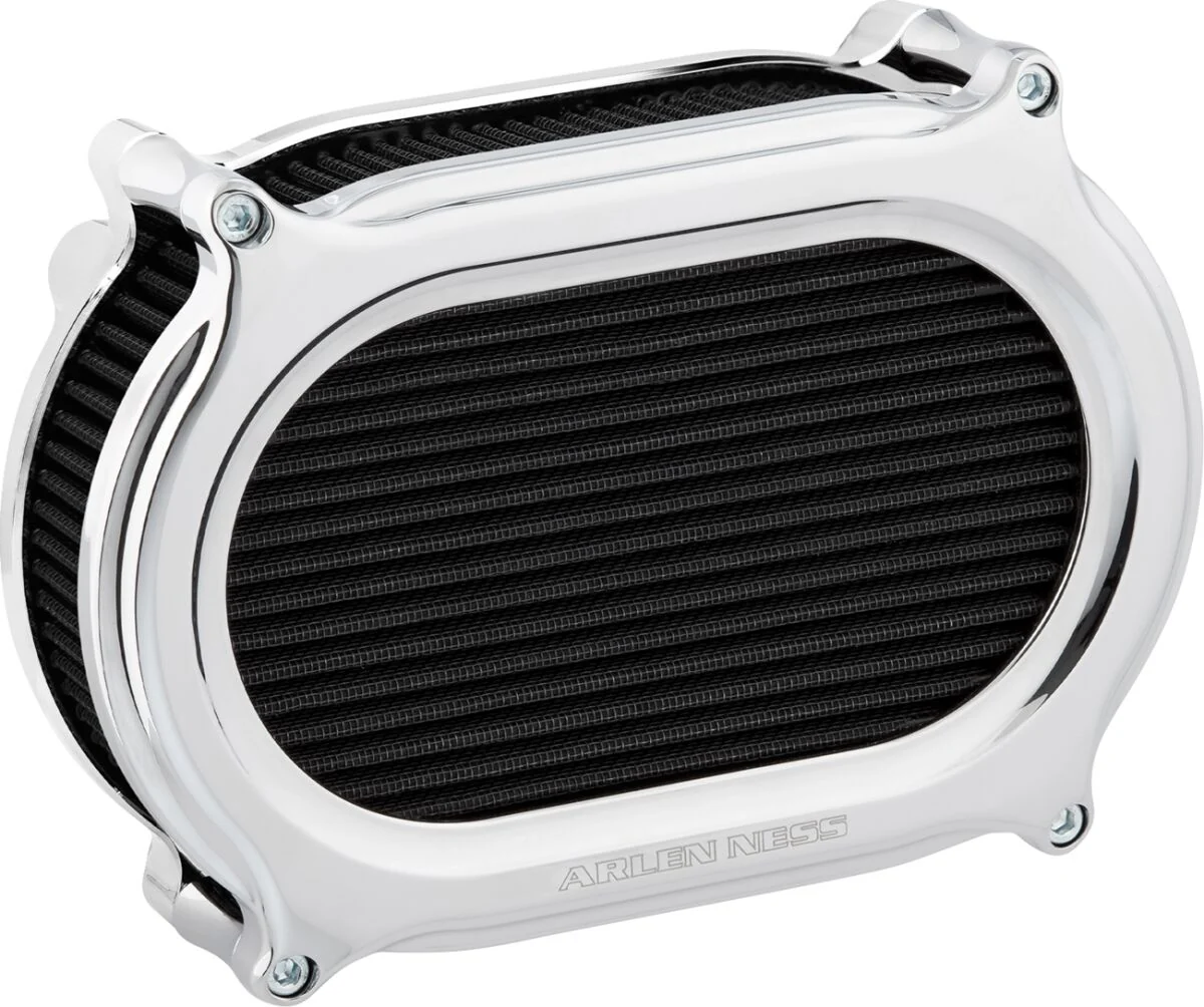 ARLEN NESS Filtre à air ovale Stage 2 Chrome - Softail 18-24 / Touring 17-24 (Hors VVT)